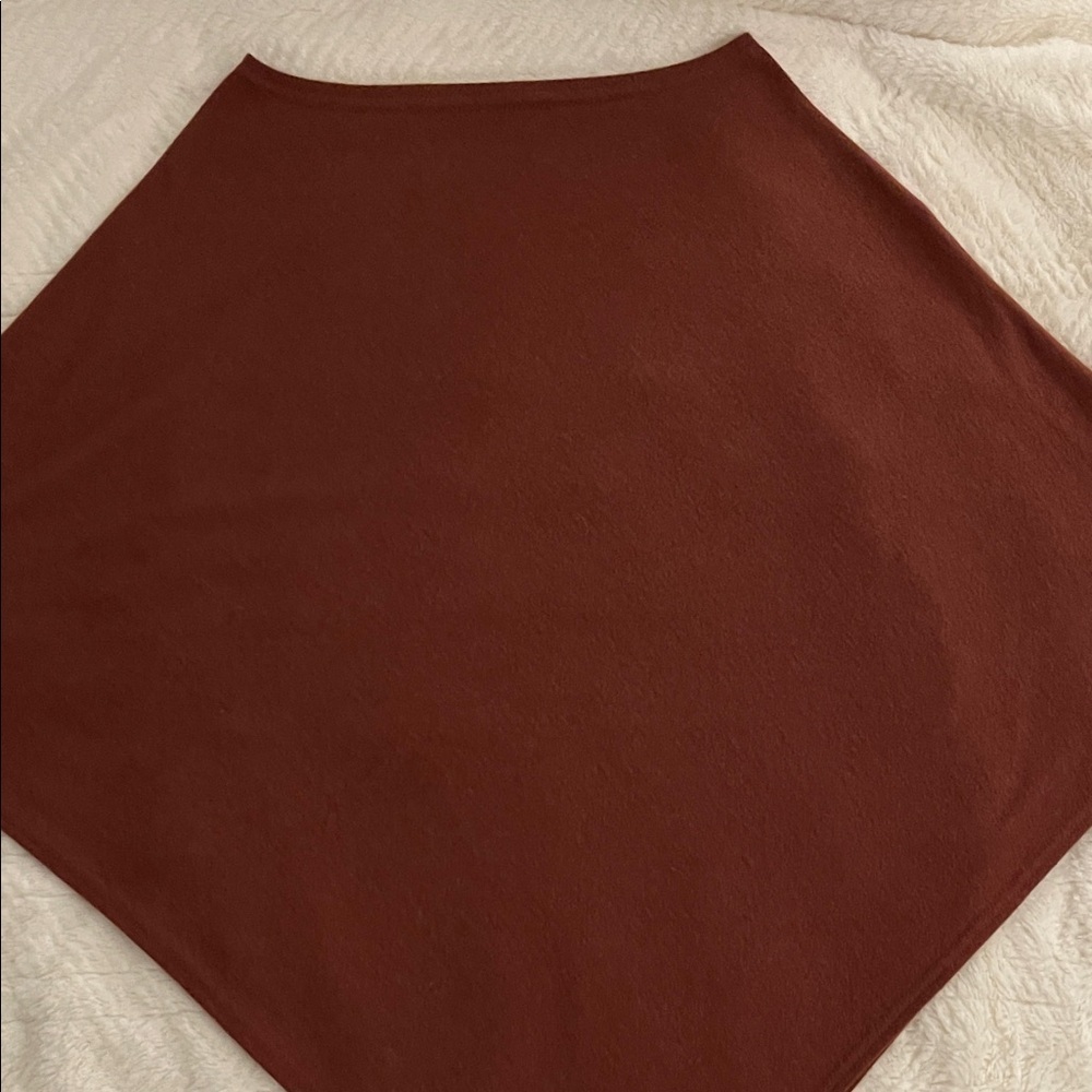 Coco + Carmen Rust Lightweight Poncho